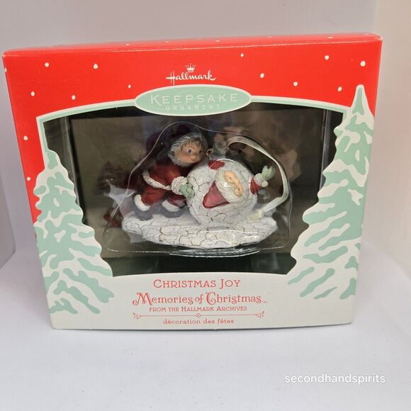 2002 Hallmark Keepsake Memories of Christmas Joy Ornament W/postcard - Picture 4 of 4